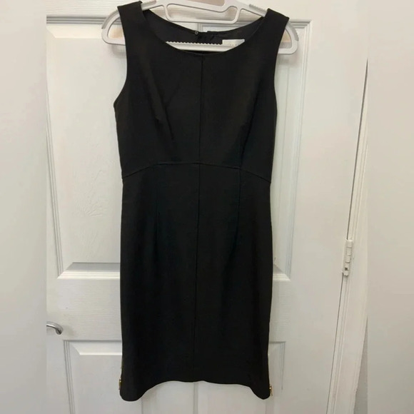 Milly black dress with gold zipper - Picture 1 of 5